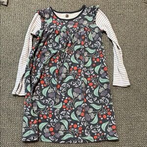 Tea Collection Navy Floral Dress